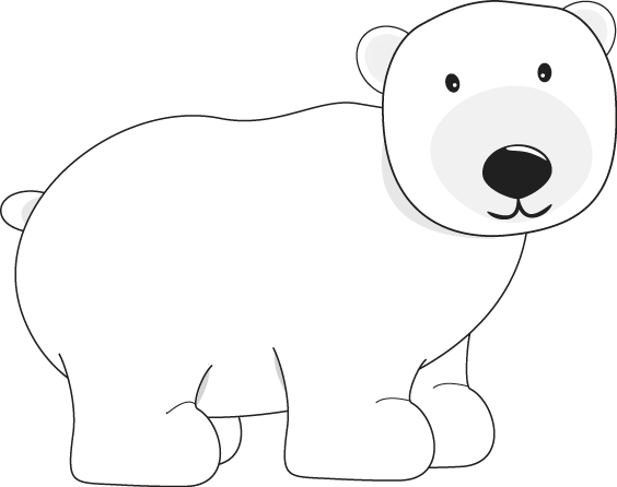 Clip Art Pinterest Bears And Winter - Polar Bear (564x446), Png Download
