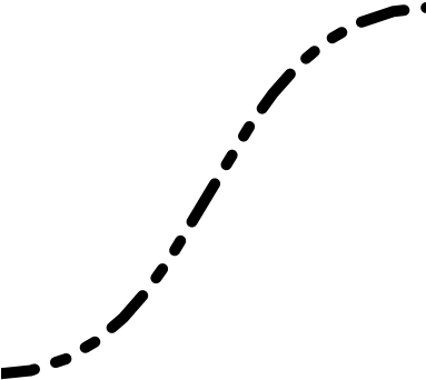 Line With One Dash, Two Dots - Drawing (382x383), Png Download