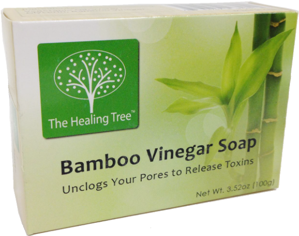 Bamboo Vinegar Soap For Unclogging Your Pores By The - Healing Tree - All Natural Bamboo Vinegar Soap - 3.52 (800x800), Png Download