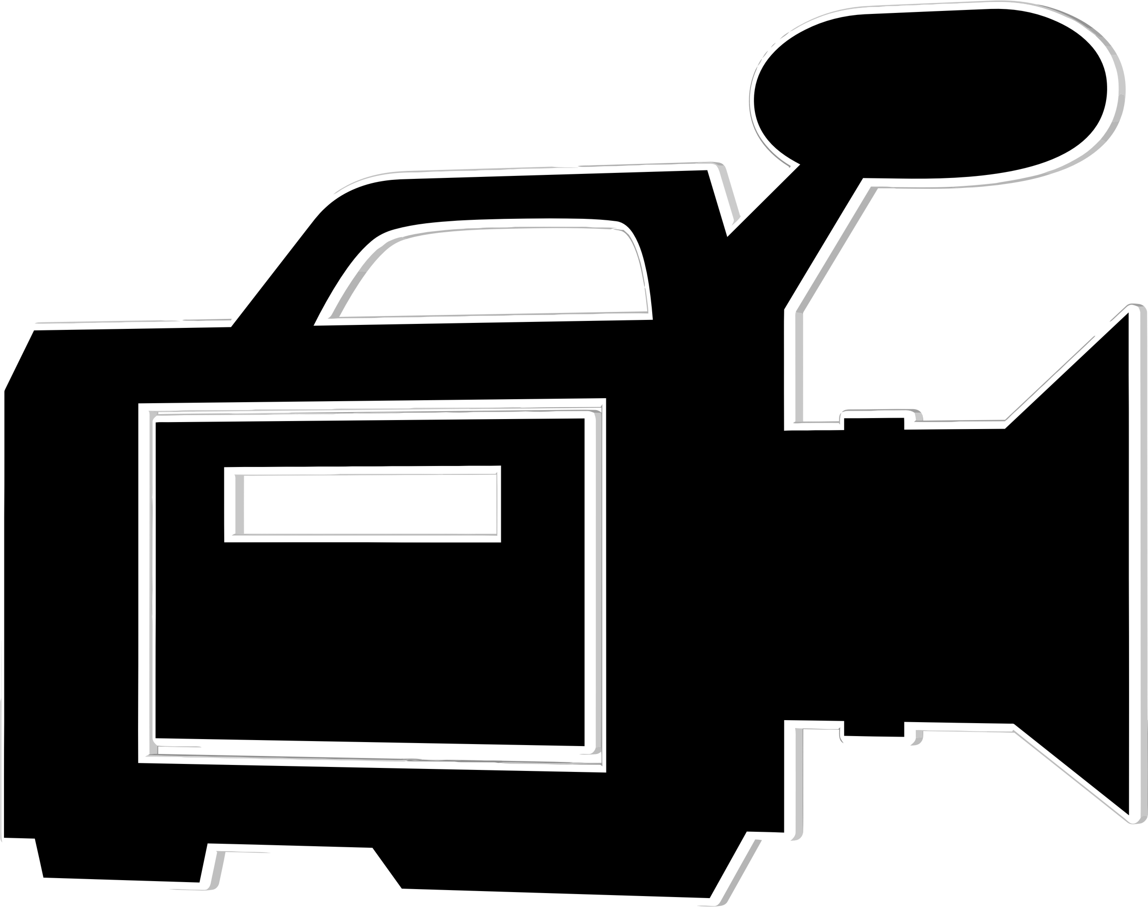This Free Icons Png Design Of Video Camera Icon Silhouette (2304x1820), Png Download