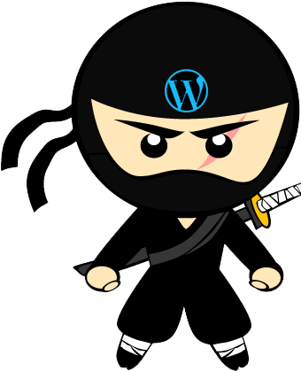 Cartoon Ninja Png - Wordpress Ninja (432x421), Png Download