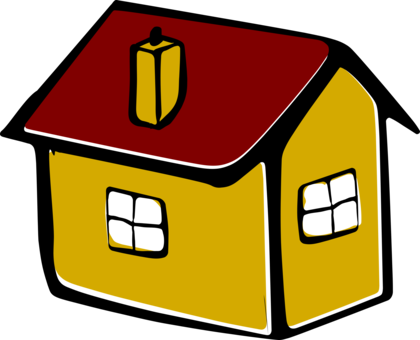 Drawing House Computer Icons Watercolor Painting Building - Desenhos De Casas Coloridas (420x340), Png Download