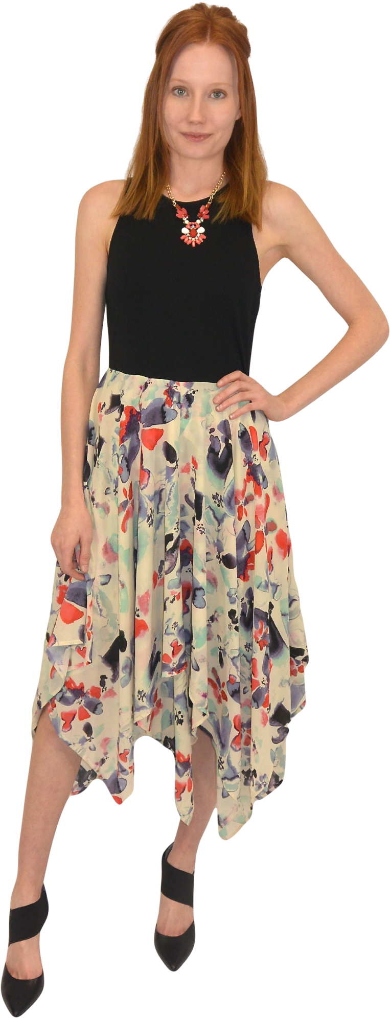 Watercolor Dress - A-line (882x2048), Png Download