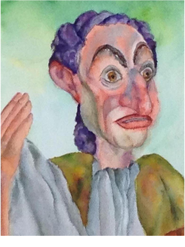 Marionettes - Watercolor Painting (1000x840), Png Download