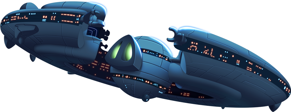 3footer Spaceship - Angry Birds Space Ship (1215x468), Png Download