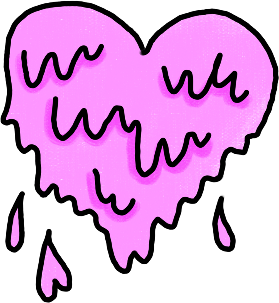 Keyword Images Tumblr Overlays - Melting Heart Png (894x894), Png Download
