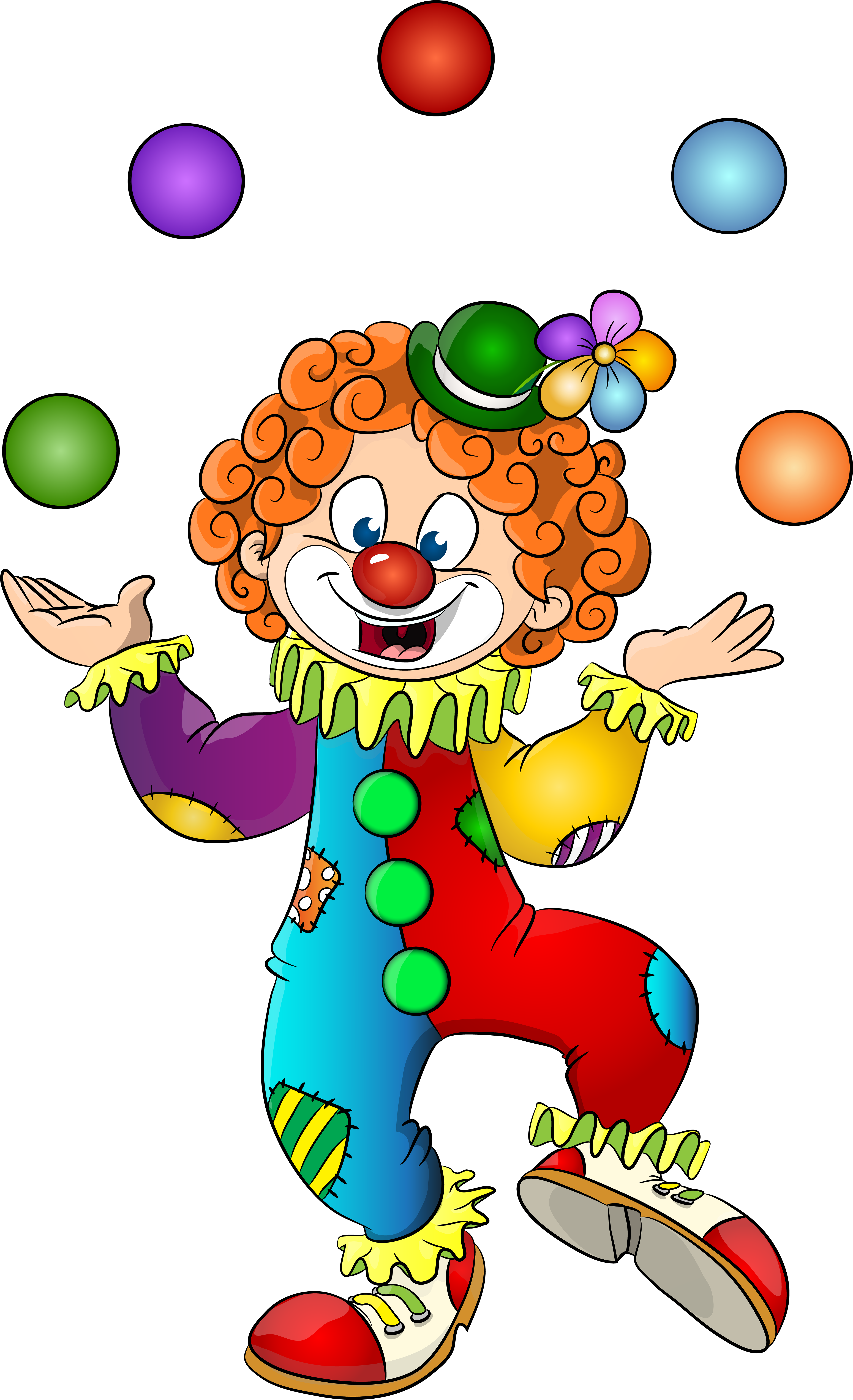 Clown Clipart (4874x8000), Png Download