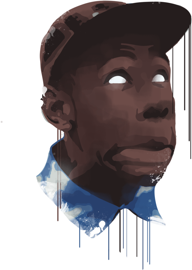 Droplet Watercolor By Brandontheberry - Watercolor Tyler The Creator (783x1021), Png Download