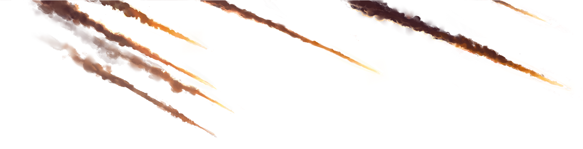 Clip Freeuse Library Small Celestial Objects By Brandon - Falling Meteorites Png (2016x1126), Png Download