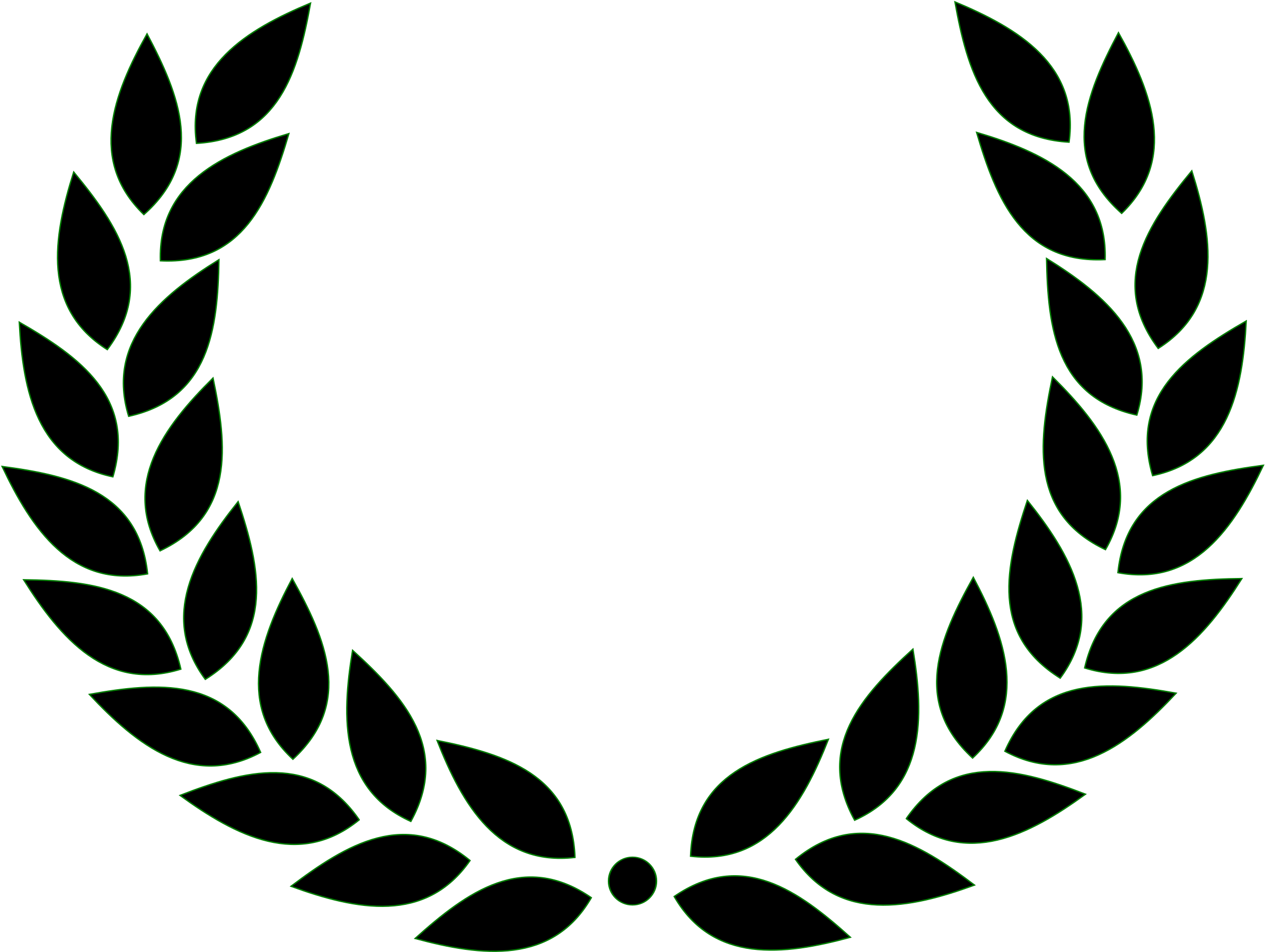 Medium Image - Laurel Wreath (800x613), Png Download