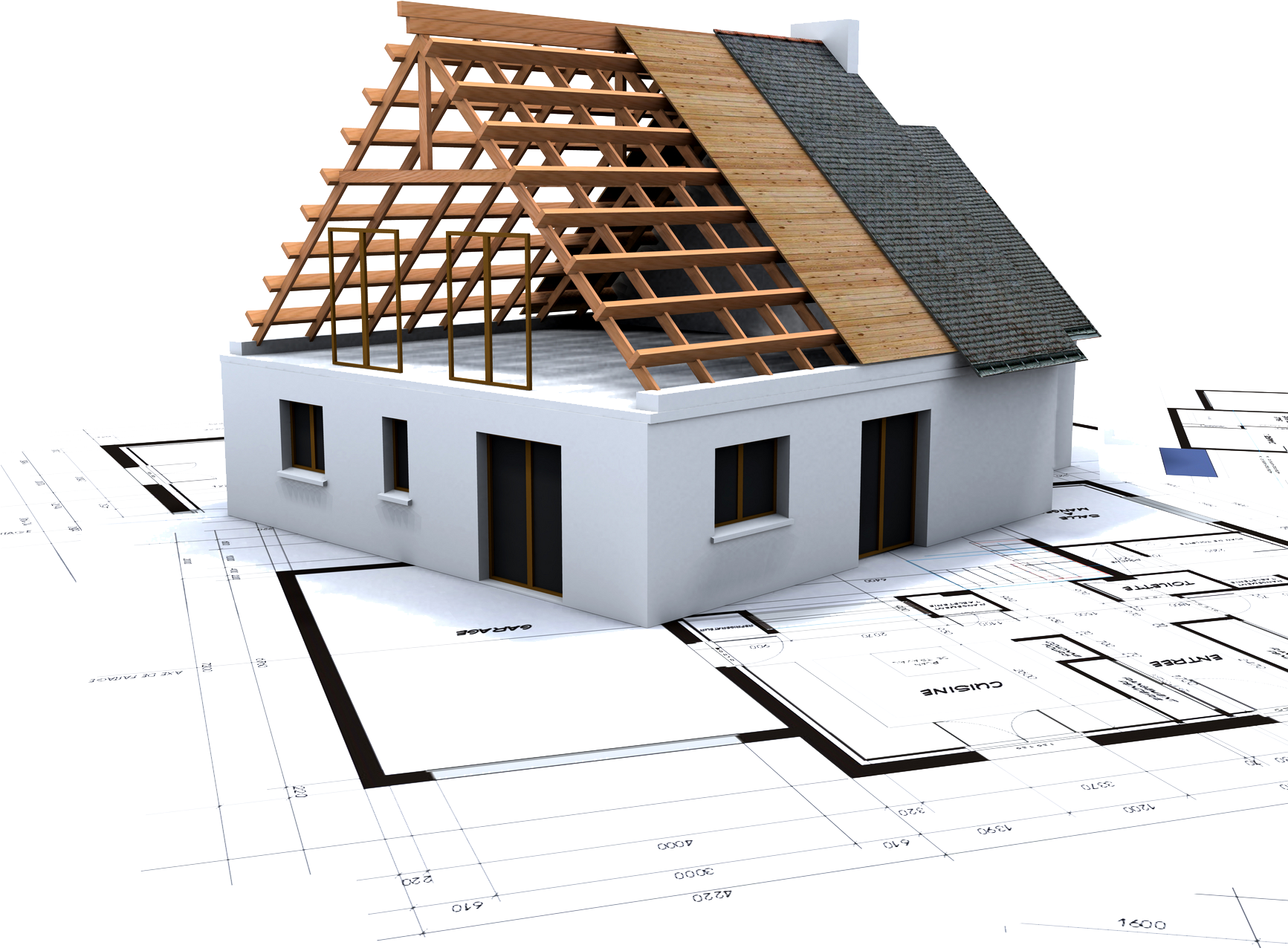 Construction Building Png - Building A House Png (1746x1296), Png Download