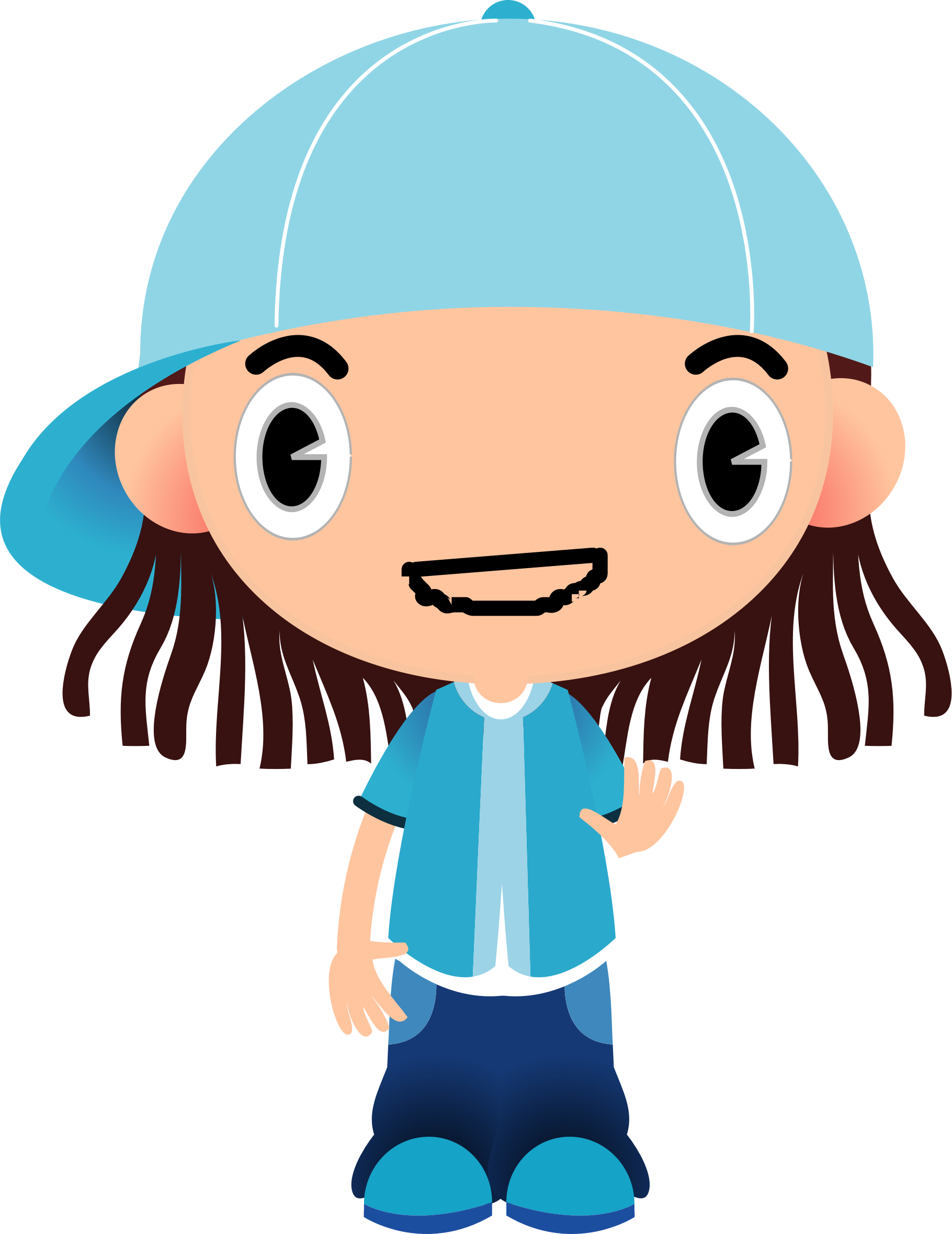 This Graphics Is Small League Boy About Baseball, Children, - Tomboy Clip Art (566x800), Png Download