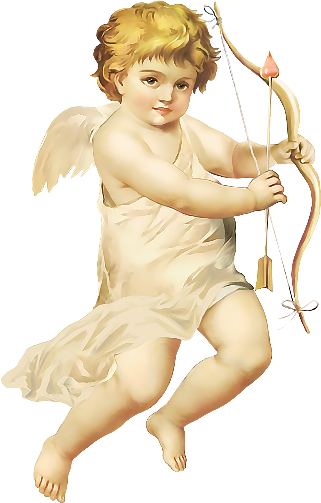 Cupid Free Png Image - Cherub Angel (674x1024), Png Download