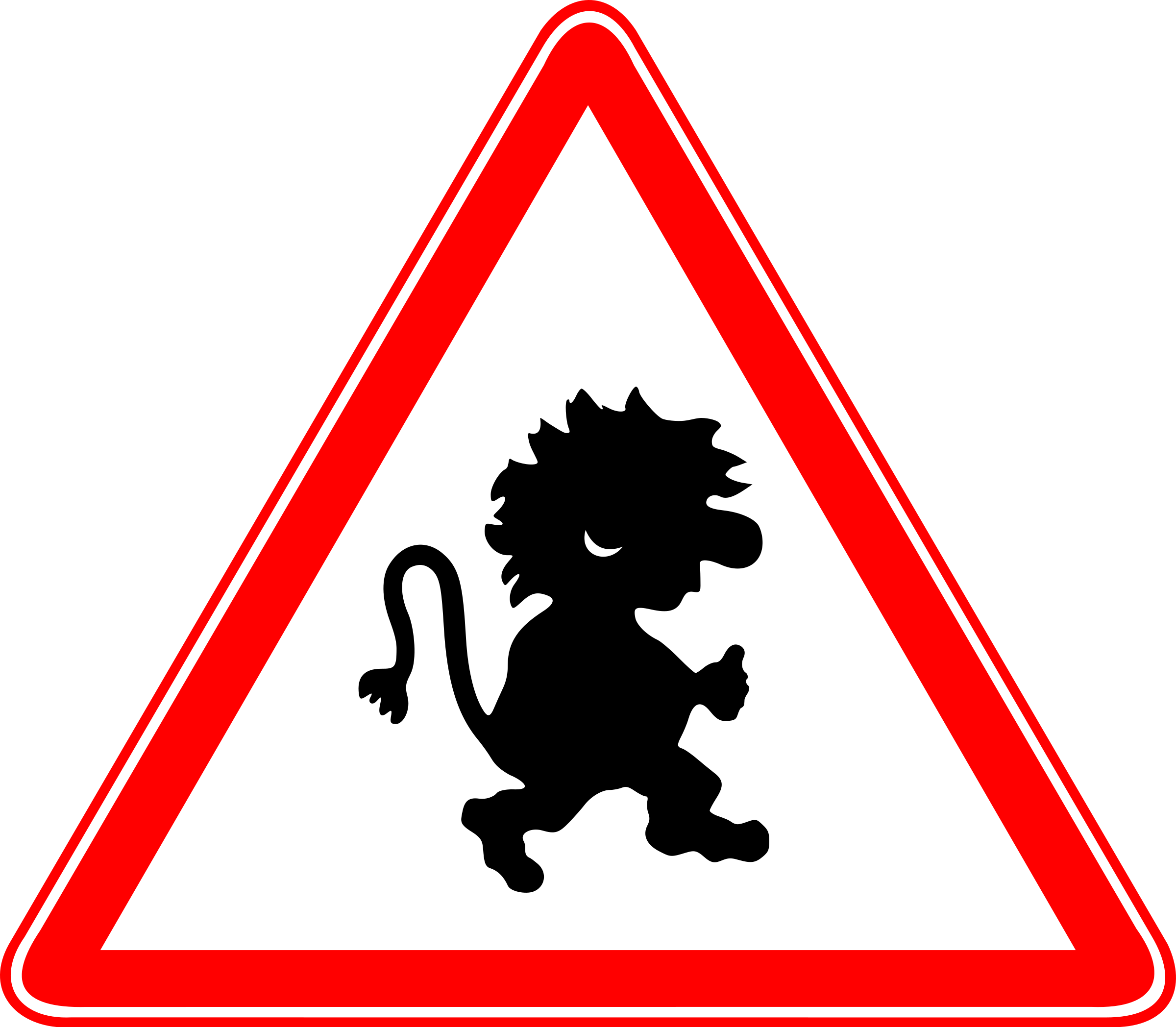 This Free Icons Png Design Of Beware Of Trolls Sign (2400x2096), Png Download