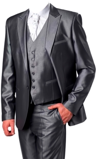 Lounge Sliver Suit And Tie With Light Style, Suit, - کت شلوار برای فتوشاپ (360x360), Png Download