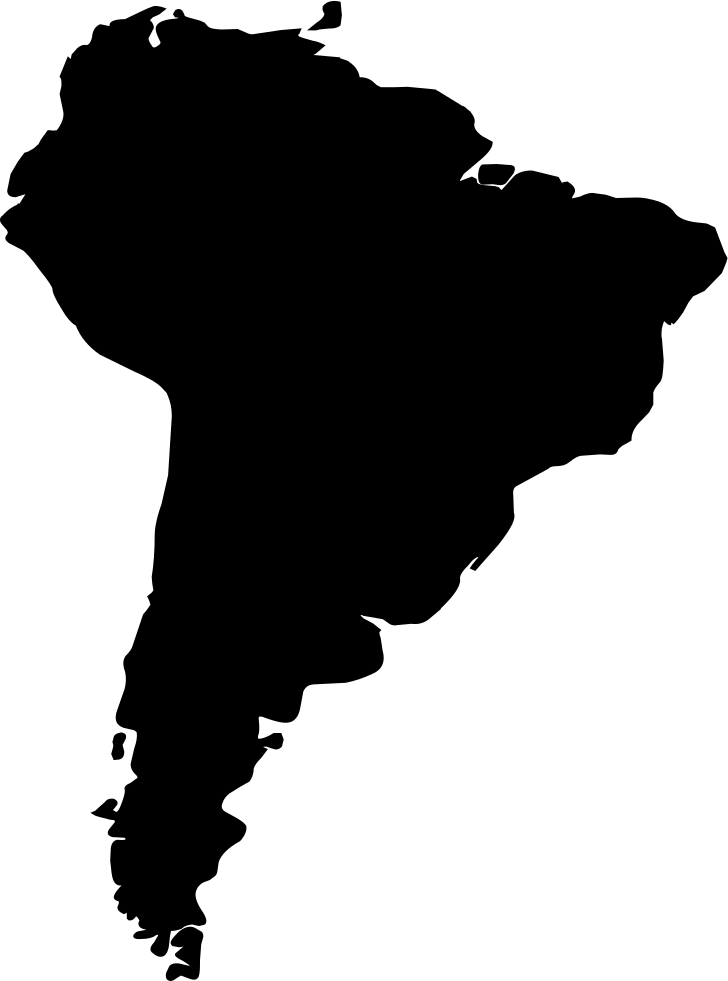 Font South America Comments - South America Clipart (728x981), Png Download