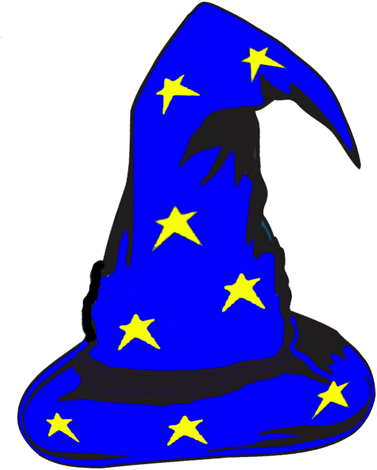 Magic Wizard's Hat - Wizard Hat Png (858x1025), Png Download
