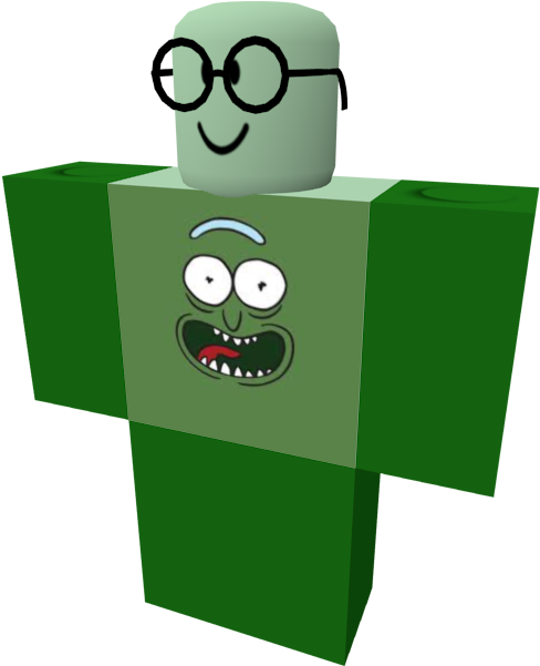 Pickle Rick - Brick (500x600), Png Download