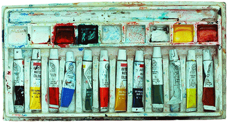 Watercolor Paints - Watercolor Painting (500x283), Png Download