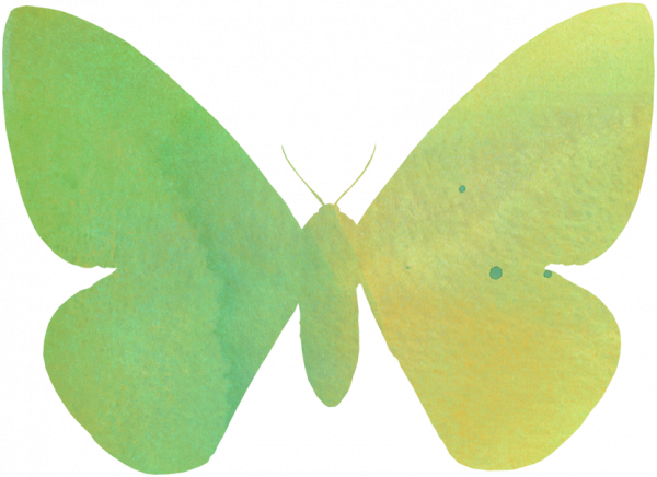 Butterfly Coloring Pages, Clip Art, And Bookmarks Savingmorethanme - Watercolor Painting (600x436), Png Download