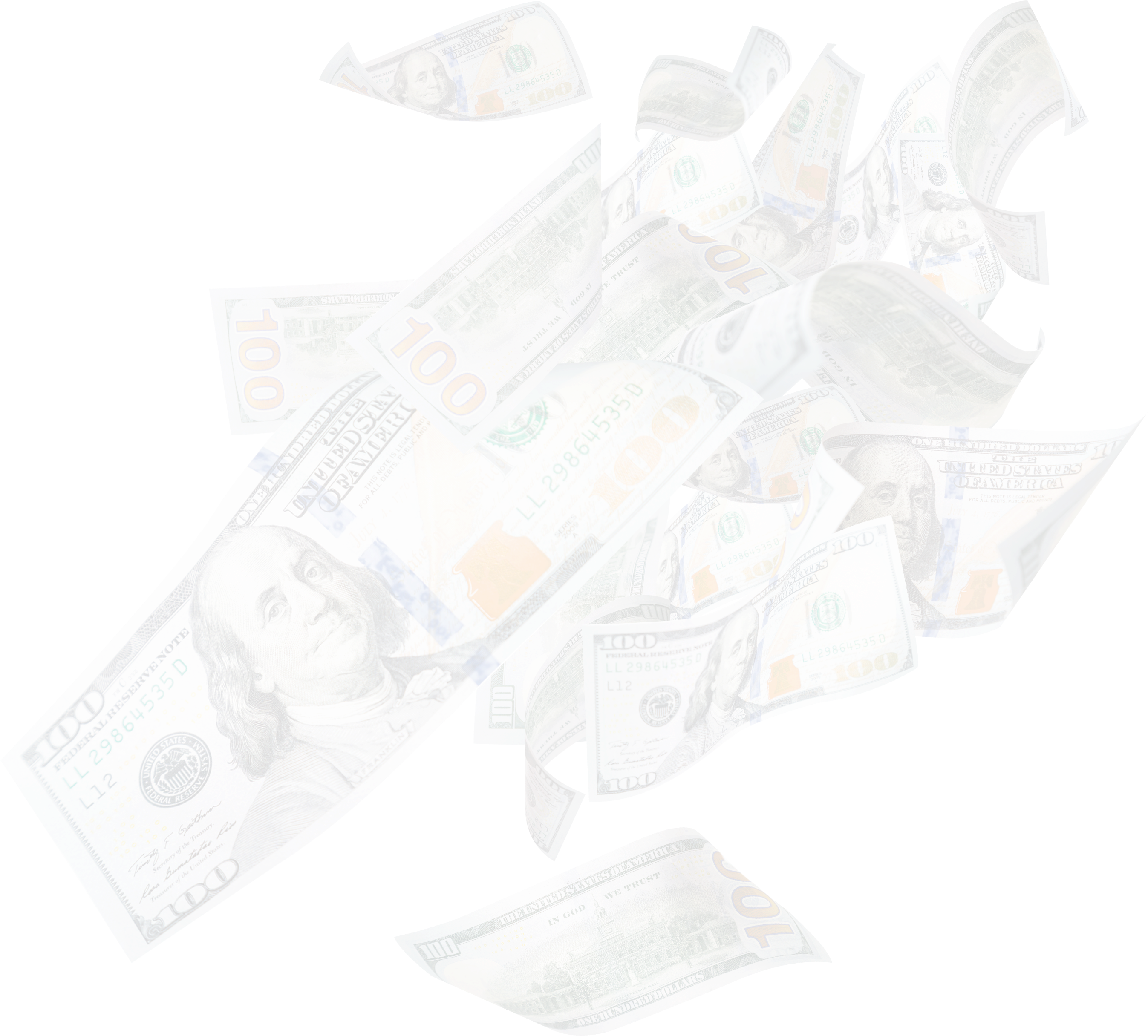 Money-falling New - Sketch (3062x3000), Png Download