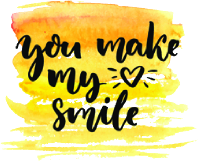 Smile Quote Tumblr Watercolor Remixit Stickers - Ivy Bronx Fuiloro Quote Motivational You Make My Heart (754x612), Png Download