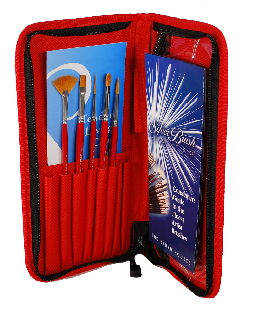 Silver Brush Limited UMS-2445S Ultra Mini Detail Set, Paintbrushes For Watercolor, Gouache, Inks, Dyes, Acrylic, & Heavy Body Paints, Set Of 4, Short Handle - View #2