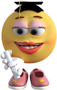 Graduation Emoticon Girl, Emoticon, Girl, Graduation - Emoticon (360x360), Png Download