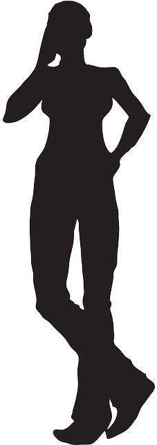Phone, Silhouette, Girl, Standing, Communication - Poster (320x640), Png Download