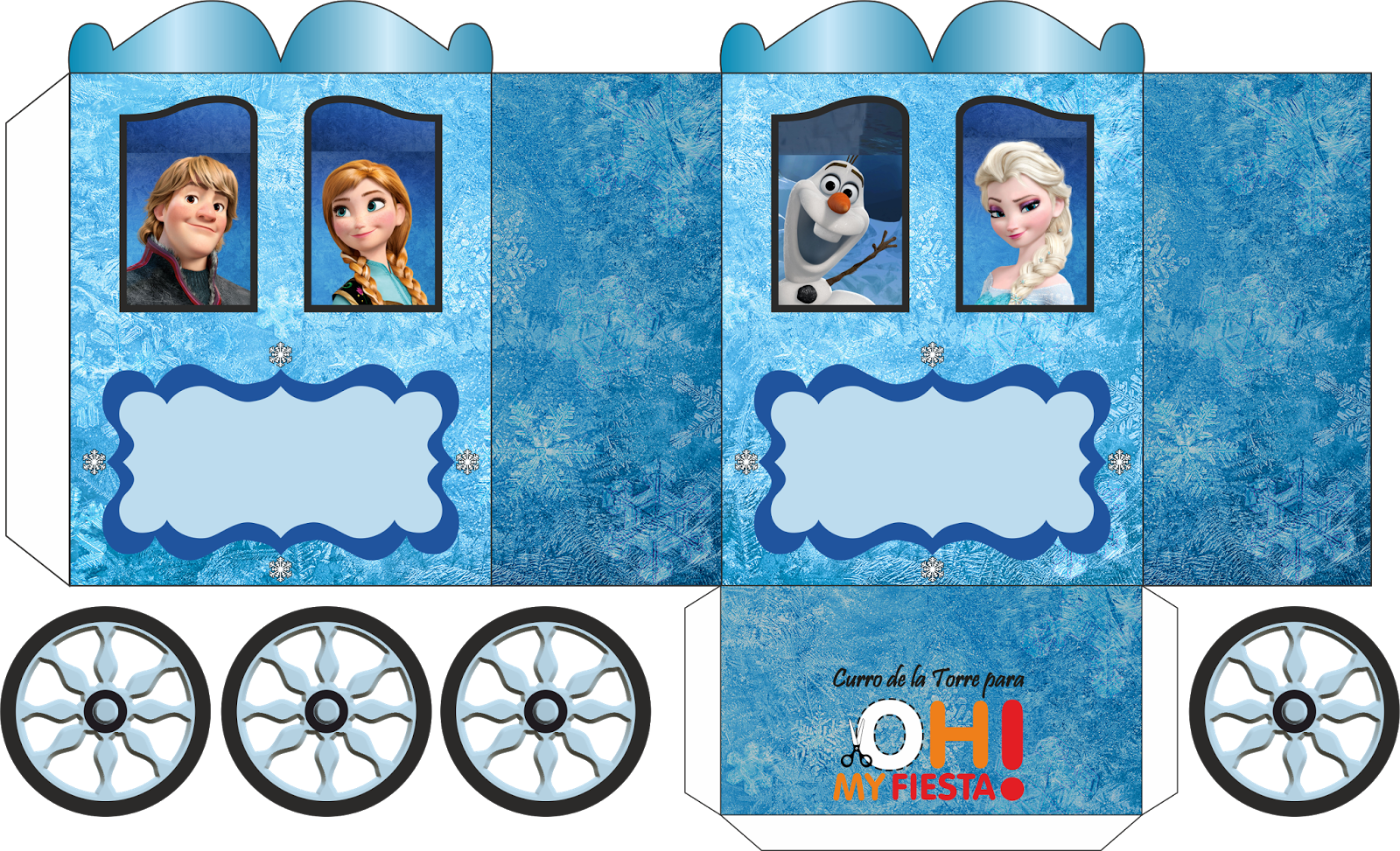 Caja Carruaje Frozen (1600x973), Png Download
