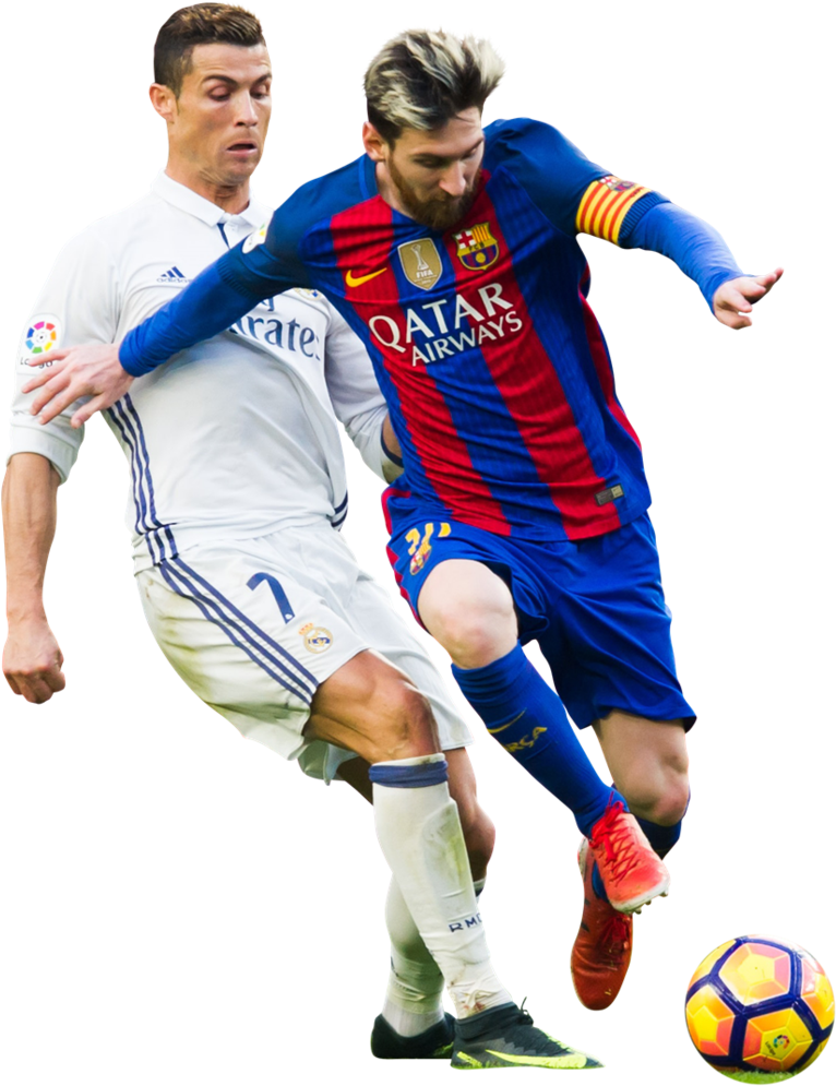 Messi And Ronaldo Png (781x1023), Png Download
