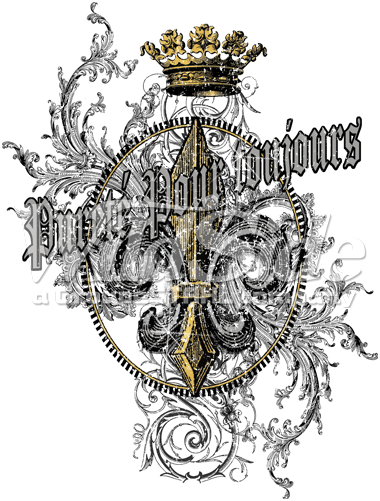 Fleur De Lis Crown - Let It All Begin (380x501), Png Download