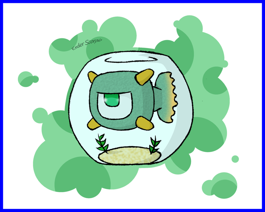 Amazing Minecraft Mini Tumblr Pic Of Fish Drawing Kawaii - Minecraft Kawaii Guardian (908x725), Png Download