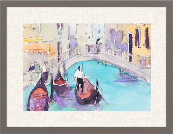 Venice Plein Air V - Venice Plein Air V Canvas Artwork Print (550x550), Png Download