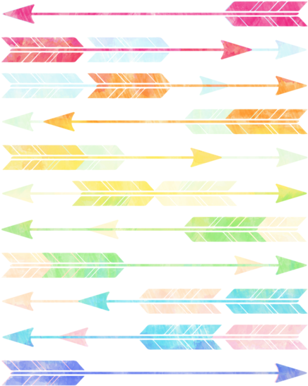 Check Out This Awesome 'rainbow Watercolor Arrows' - Indie Art (630x630), Png Download