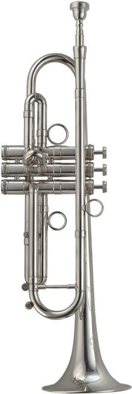 Silver Trumpet Png Jpg Royalty Free Library - P. Mauriat Pmt-600gsp Trumpet Silver Plated (398x800), Png Download