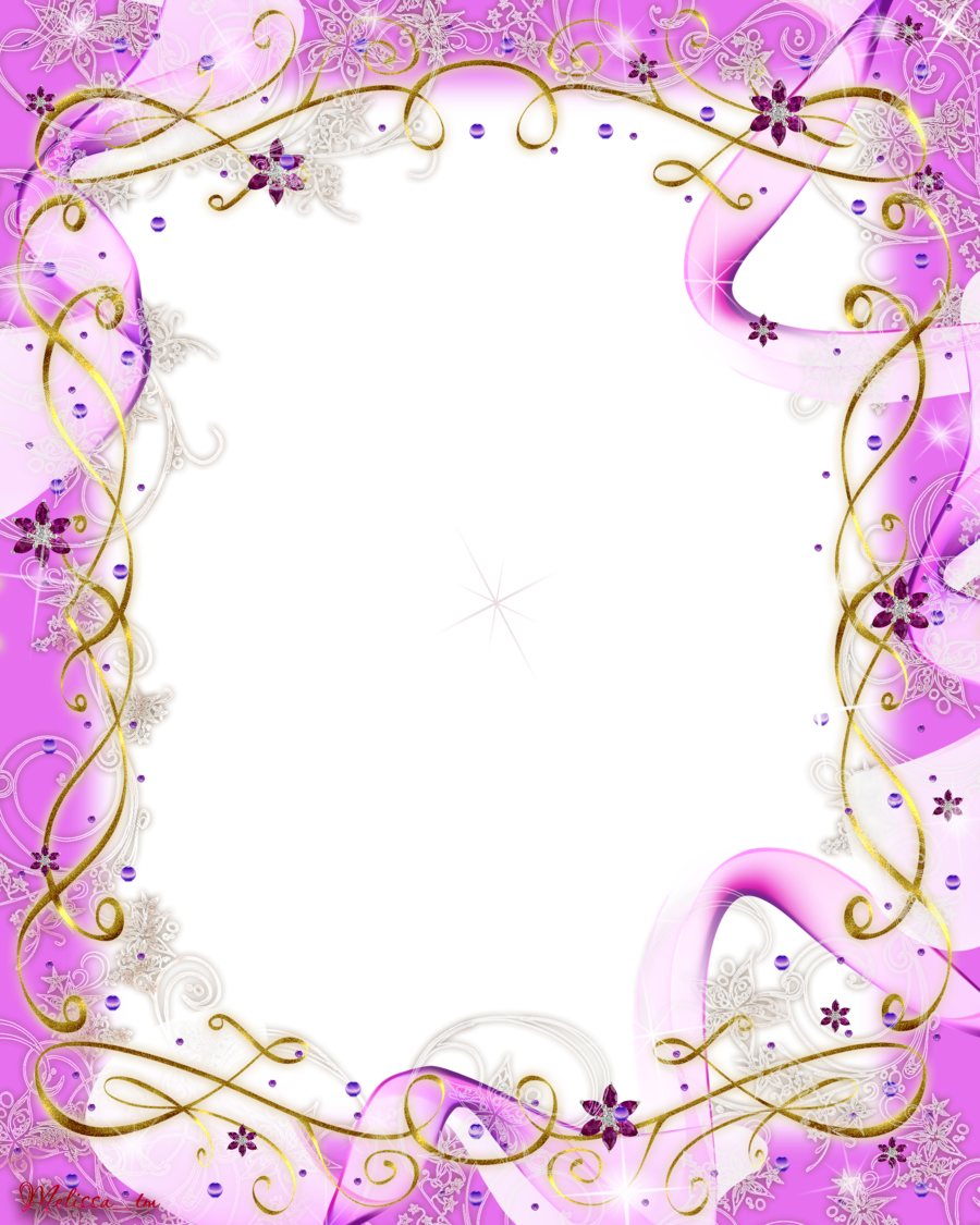 Frame Pink Baw And Swirls Png By Melissa-tm - Pink Borders And Frames Png (900x1125), Png Download