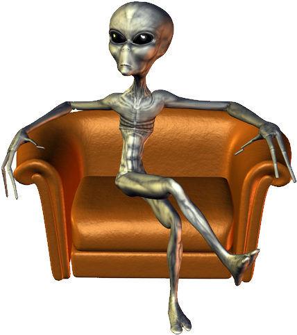 Happy Alien - Head-fi (500x500), Png Download