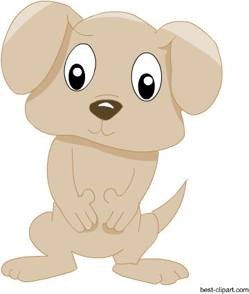 Cute Puppy, Free Clip Art - Dog (450x450), Png Download