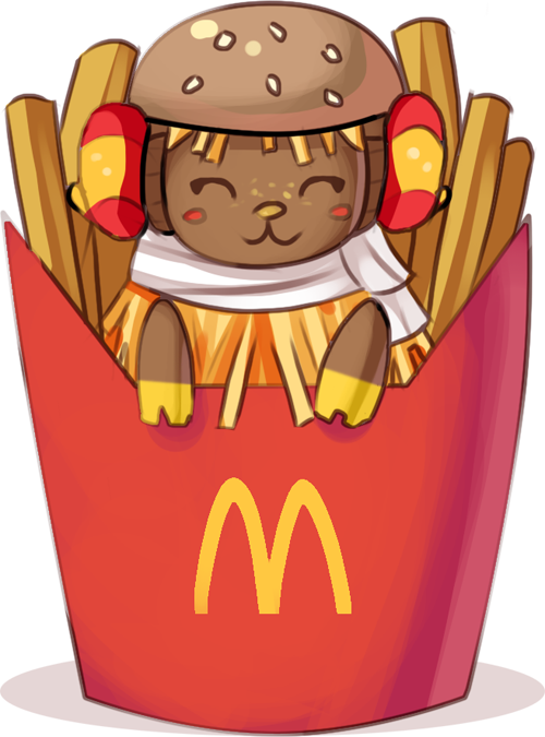 Clip Library Meep Silly Quick Frita She S So - My Favourite Food Drawing (500x675), Png Download