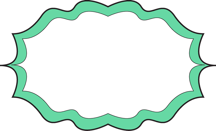 Fancy Border Frame Clipart - Green (696x421), Png Download