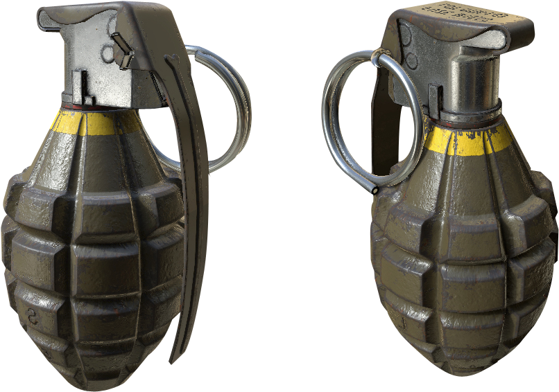 Free Png Hand Grenade Bomb Png Images Transparent - Hand Grenade Png (850x601), Png Download