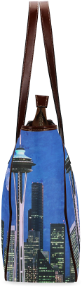 Seattle Space Needle Watercolor Classic Tote Bag - Tote Bag (500x500), Png Download
