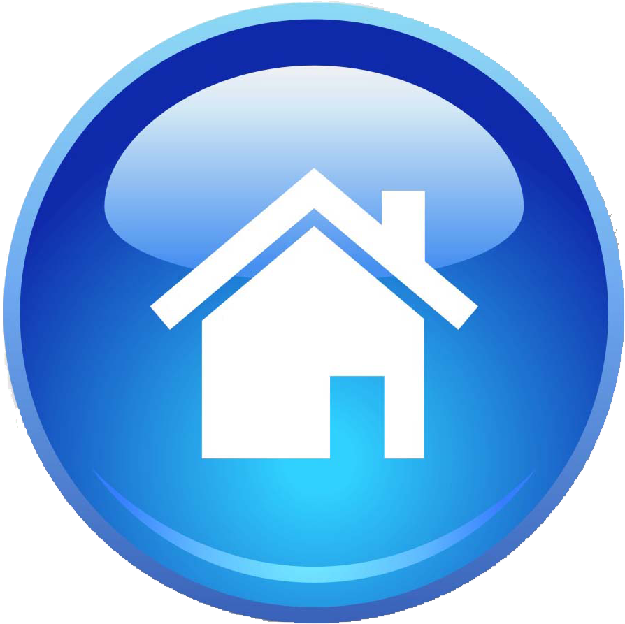 Blue Home Page Icon Png - Icon Png Button Home (945x1004), Png Download
