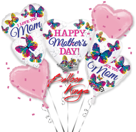 Happy Mothers Day Bouquet - Balloons Png Happy Mothers Day (500x500), Png Download