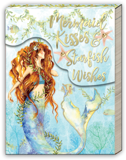 Mermaid Kisses Pocket Note Pad - Punch Studio Note Pad Pocket Window 59664 (600x600), Png Download