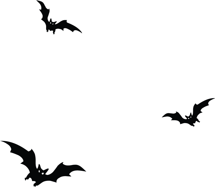 Haunted Bats Clipart (944x833), Png Download