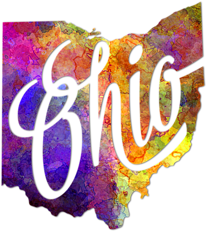 Bleed Area May Not Be Visible - State Of Ohio Watercolor (560x700), Png Download