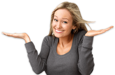 Happy Woman Blonde - Hemorroides Doterra (400x400), Png Download