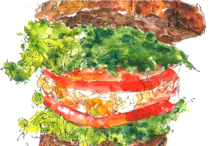 Strawberry Banana Fico&dates Sand2 Turkeyavocado Sand2 - Tokyo (710x475), Png Download